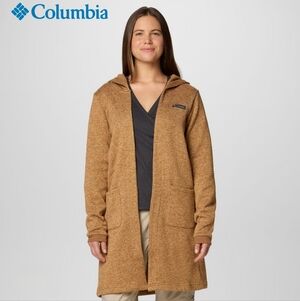 COLUMBIA Women's Montavilla Hooded Cardigan Camel Tan Brige Brown Size Small